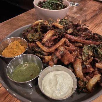 Watershed Kitchen & Bar - The three dipping sauces complement perfectly!  (12/10/2024) - Cocktail Bars Near Me - Columbus, Ohio