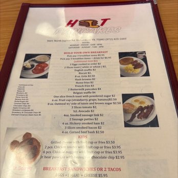 Hot Pancakes - Menu - Breakfast & Brunch Near Me - Richardson, Texas