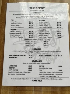 Menu photo 5 The Depot Cafe Albany, OR