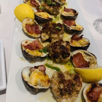 Chef Dee's - Shrimp Cakes Oyster with Bacon - Seafood Near Me - Lighthouse Point, Florida