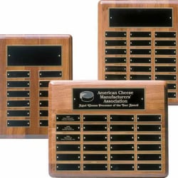 Laserwerks Awards & Gifts - Perpetual Plaques with custom engraved plates at Laserwerks