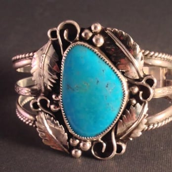 Just Because Bead Boutique - Sterling Silver and Turquoise Bracelet made in store by our instructor Glenn Webster and in the Vol. 14 Issue of BeadStyle Magazine - Hobby Shops Near Me - Temple, Texas Just Because Bead Boutique - Sterling Silver and Turquoise Bracelet made in store by our instructor Glenn Webster and in the Vol. 14 Issue of BeadStyle Magazine - Hobby Shops Near Me - Temple, Texas