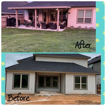 Cool Shade Patio Covers - Back patio - Patio Coverings Near Me - Pinopolis, South Carolina