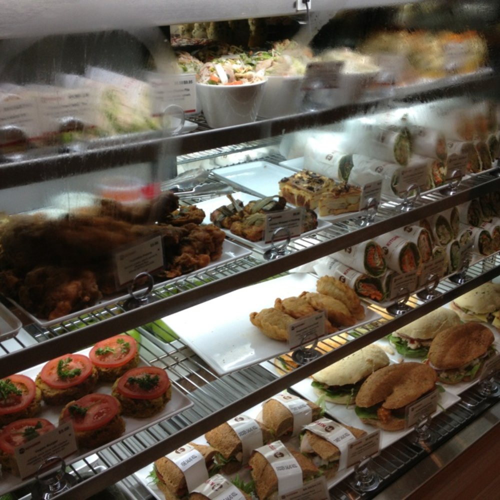 Foods for Life - Cabinet full of wraps, salads, sandwiches, muffins and falafel fun for lunch. - Health Markets Near Me - Adelaide, SA