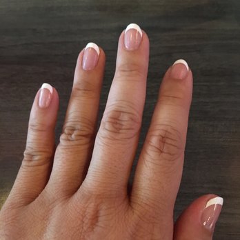 Apple Nail Salon - French tips could've been more precise/cleaned up better. - Nail Salons Near Me - Cerritos, California Apple Nail Salon - French tips could've been more precise/cleaned up better. - Nail Salons Near Me - Cerritos, California