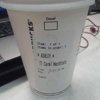 Starbucks - I think they misspelled my name lol :) - Coffee & Tea Near Me - Chicago, Illinois