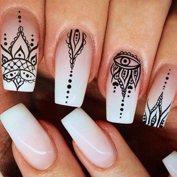 I Love Nails - Ombre with nail design - Nail Salons Near Me - Vancouver, Washington I Love Nails - Ombre with nail design - Nail Salons Near Me - Vancouver, Washington