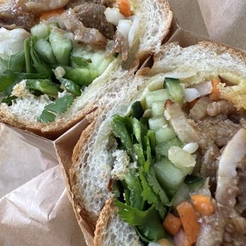 Banh Mi Zon - Petaluma - Spicy pork belly Banh Mi - Vietnamese Near Me - Petaluma, California