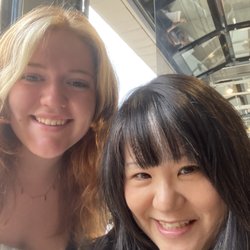 Atelier Academy Of Beauty - Posing with my stylist, Katelyn. Thank you so much for the wonderful cut, Katelyn!