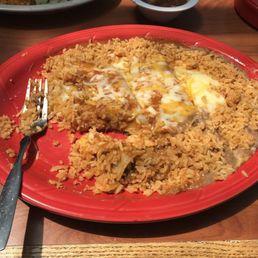 Shredded Beef Enchiladas Plate