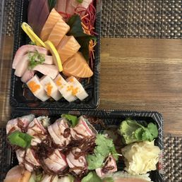 This was $100 with the sashimi plate being $60. Not worth it given the quality and amount of food.