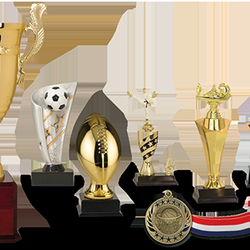 Recognition Products - Sports trophies. Whether basketball trophies, soccer trophies, baseball trophies ... we have you covered. We can even do a sports plaque.