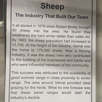 Museum of Uintah County - Sheep built the town - Museums Near Me - Vernal, Utah Museum of Uintah County - Sheep built the town - Museums Near Me - Vernal, Utah