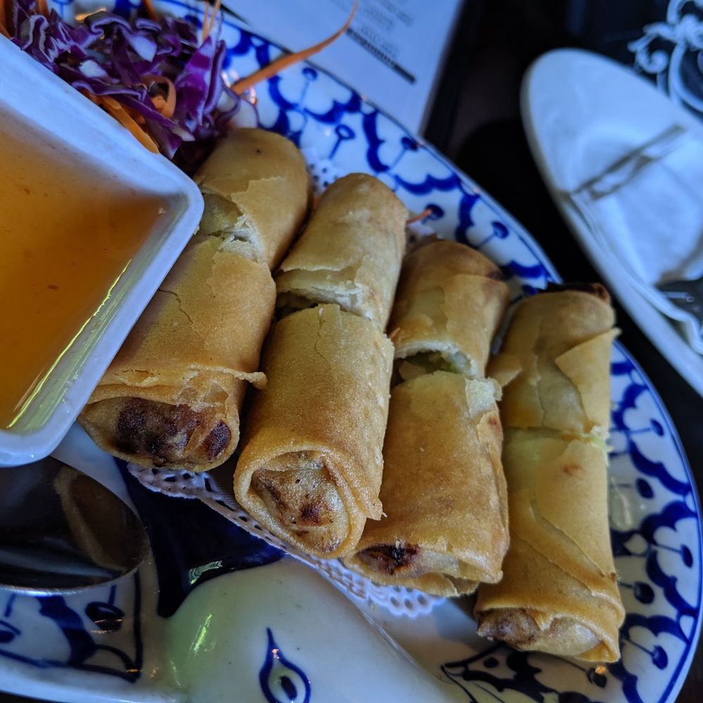 Thai Orchid - Deep fried shrimp rolls - Thai Near Me - Campbell, California Thai Orchid - Deep fried shrimp rolls - Thai Near Me - Campbell, California