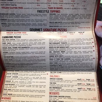 Extreme Pizza - MENU - Pizza Near Me - McAllen, Texas