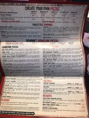 Menu photo 1 Extreme Pizza McAllen, TX