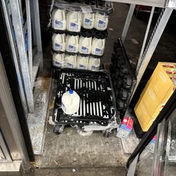 ALDI - Milk spilled everywhere and left