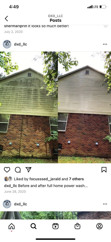 Slide of DXD Draining & Power Washing