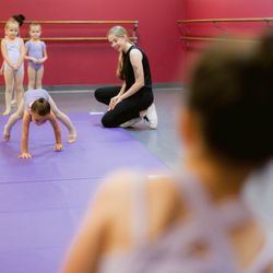 St. Augustine Dance Academy - Acro students with teacher