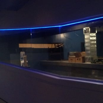 Jax All Glass - 1/4" Clear glass partition. Back lit with multicolor LED tape strip. - Glass & Mirrors Near Me - Jacksonville, Florida Jax All Glass - 1/4" Clear glass partition. Back lit with multicolor LED tape strip. - Glass & Mirrors Near Me - Jacksonville, Florida
