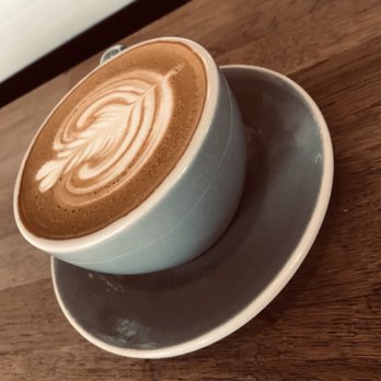 Intentional Coffee - Cappuccino (love their cups and saucers!) - Coffee & Tea Near Me - Fullerton, California Intentional Coffee - Cappuccino (love their cups and saucers!) - Coffee & Tea Near Me - Fullerton, California