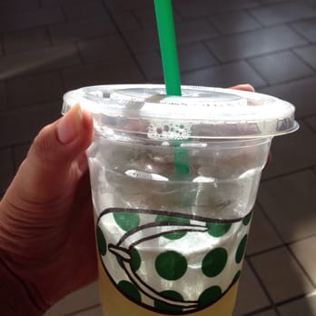 Starbucks - Peach green tea lemonade with light ice - Coffee & Tea Near Me - Frisco, Texas Starbucks - Peach green tea lemonade with light ice - Coffee & Tea Near Me - Frisco, Texas