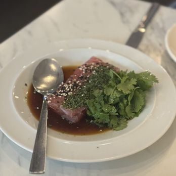 Holy Saints - yellow fin tuna crudo - New American Near Me - Pasadena, California Holy Saints - yellow fin tuna crudo - New American Near Me - Pasadena, California
