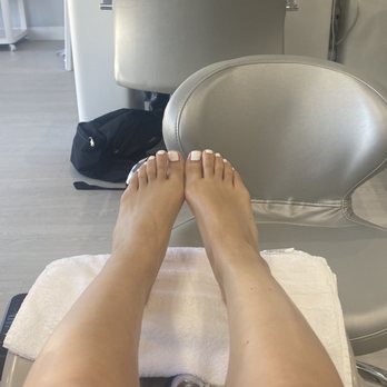 Nails by Ken - white gel pedicure - Nail Salons Near Me - El Cerrito, California