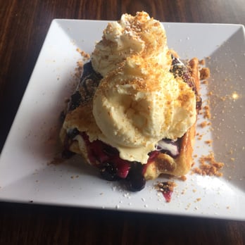 The Waffle Window - Blueberry cheesecake waffle with ice cream - BEST THING EVER!! - Breakfast & Brunch Near Me - Portland, Oregon The Waffle Window - Blueberry cheesecake waffle with ice cream - BEST THING EVER!! - Breakfast & Brunch Near Me - Portland, Oregon