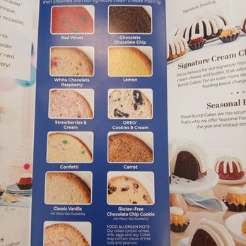 Nothing Bundt Cakes - Menu - Bakeries Near Me - Greenfield, Wisconsin