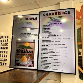 Wailua Shave Ice - March 2024 menu - Shaved Ice Near Me - Kapaa, Hawaii Wailua Shave Ice - March 2024 menu - Shaved Ice Near Me - Kapaa, Hawaii