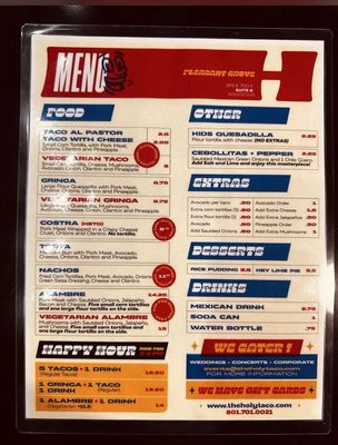 Menu photo 3 Holy Taco Pleasant Grove, UT Menu photo 3 Holy Taco Pleasant Grove, UT