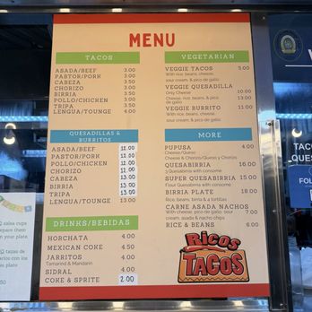 Rico's tacos - Price shows $3.50 while the lady gave me a weird face saying $4.00 - Food Trucks Near Me - San Jose, California Rico's tacos - Price shows $3.50 while the lady gave me a weird face saying $4.00 - Food Trucks Near Me - San Jose, California