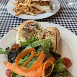 Lompoc Cafe - Falafel wrap and Banh Mi