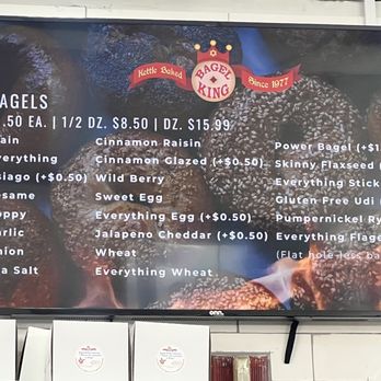 Bagel King - Want flavors? They've got them (plus an onion bialy I had my eye on) - Bagels Near Me - Casselberry, Florida