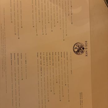 Eos & Nyx - The menu April 2026 - Cocktail Bars Near Me - San Jose, California Eos & Nyx - The menu April 2026 - Cocktail Bars Near Me - San Jose, California
