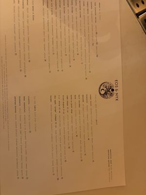 Menu photo 4 Eos & Nyx San Jose, CA