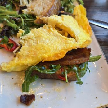 First Watch - B E C soggy bread and some juicy water substance dripping from sandwich. - Breakfast & Brunch Near Me - Bluffton, South Carolina