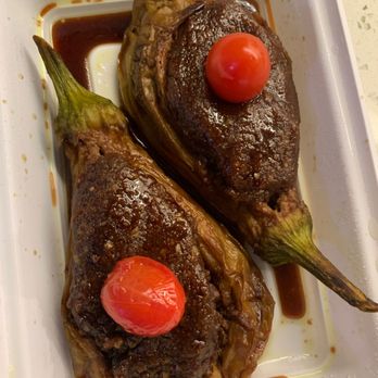 Gilaneh Restaurant - Roasted eggplant stuffed with... pomegranate and walnut paste? - Persian/Iranian Near Me - Toronto, Ontario