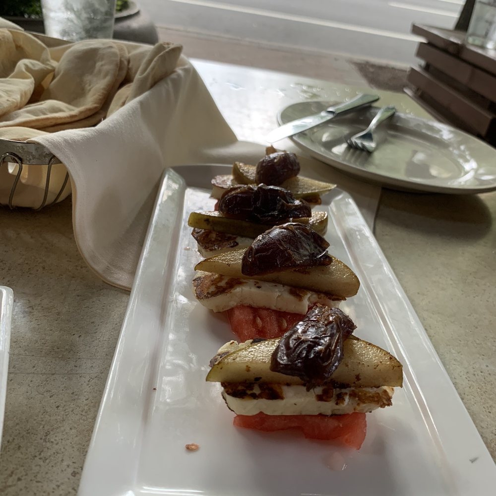 Mejana - Watermelon helumi, pear & fig Salad - Mediterranean Near Me - Arlington, Virginia