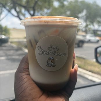 Cafe Cinnamour - Iced Banana Bread Latte - Coffee & Tea Near Me - Davie, Florida