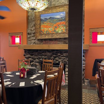 Oak Street Bistro - a dining room with a fireplace - American Near Me - Alfred, Maine Oak Street Bistro - a dining room with a fireplace - American Near Me - Alfred, Maine