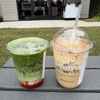 Cafe Hosanna - Strawberry latte & Latte Spanner - Coffee & Tea Near Me - Summerville, South Carolina