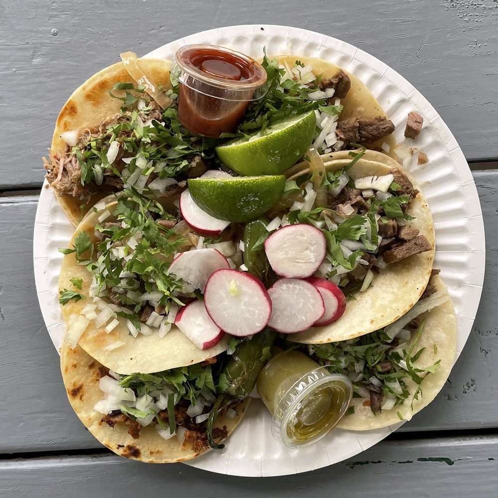 El Taco Maestro - Tacos ($2.50 USD each); two lengua, asada, al pastor, carnitas and cabeza - Mexican Near Me - Everett, Washington El Taco Maestro - Tacos ($2.50 USD each); two lengua, asada, al pastor, carnitas and cabeza - Mexican Near Me - Everett, Washington