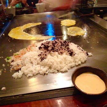 Aoki Teppanyaki - Fried rice in progress!! - Sushi Bars Near Me - Miami, Florida