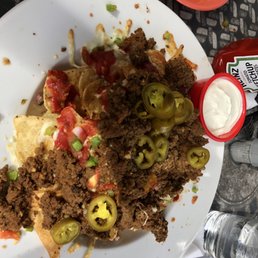 a plate of food on a table