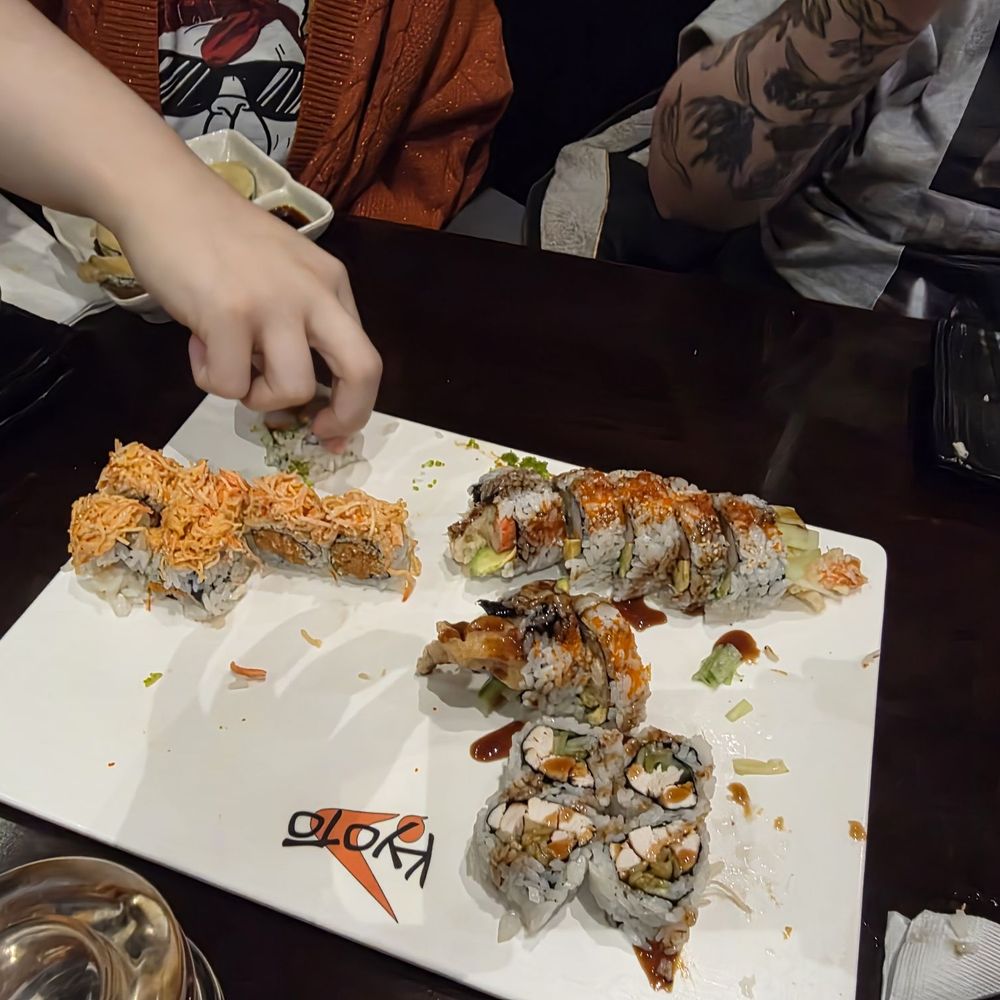 Tuna roll and sexy girl roll. Tuna roll and sexy girl roll.
