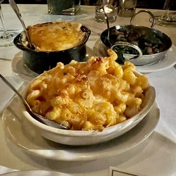 Morton's The Steakhouse - Mac N Cheese and Sauteed Spinach & Button Mushrooms - Steakhouses Near Me - West Palm Beach, Florida Morton's The Steakhouse - Mac N Cheese and Sauteed Spinach & Button Mushrooms - Steakhouses Near Me - West Palm Beach, Florida