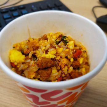 Dunkin' - a bowl of food in front of a keyboard - Donuts Near Me - Media, Pennsylvania Dunkin' - a bowl of food in front of a keyboard - Donuts Near Me - Media, Pennsylvania