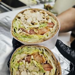 NY Breakfast And More - Grilled chicken wrap.